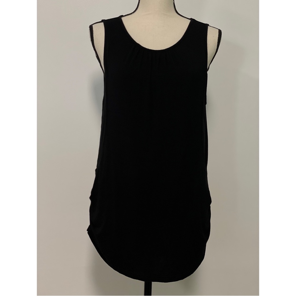 Eaouaer Maternity Nursing Lightweight Tank Top Black Size M